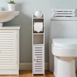 Toilet Paper Roll Holder for Bathroom with roller (White 76cm) - Home & Garden > Bathroom Accessories