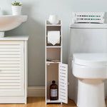 Toilet Paper Roll Holder for Bathroom with roller (White 76cm) - Home & Garden > Bathroom Accessories