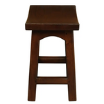 Tokyo Solid Mahogan Timber Footstool (Mahogany) - Furniture > Bar Stools & Chairs > Table & Bar Stools