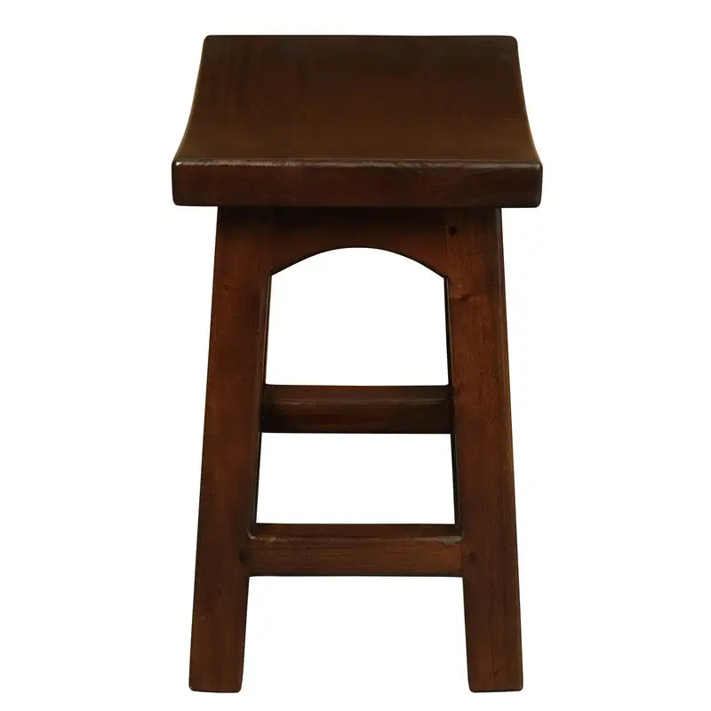 Tokyo Solid Mahogan Timber Footstool (Mahogany) - Furniture > Bar Stools & Chairs > Table & Bar Stools