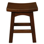 Tokyo Solid Mahogan Timber Footstool (Mahogany) - Furniture > Bar Stools & Chairs > Table & Bar Stools