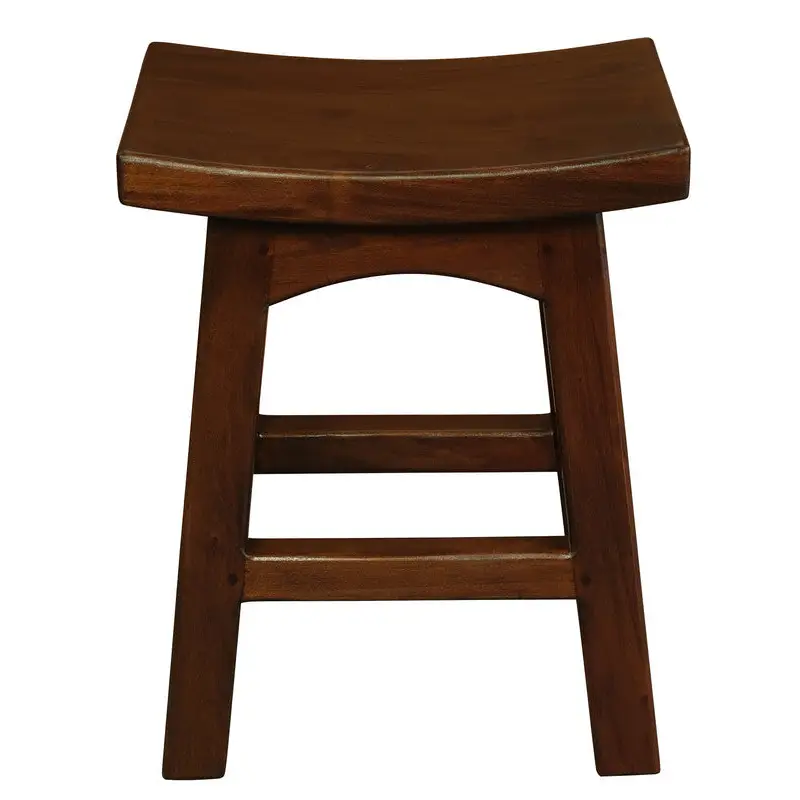Tokyo Solid Mahogan Timber Footstool (Mahogany) - Furniture > Bar Stools & Chairs > Table & Bar Stools