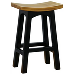 Tokyo Timber Kitchen Counter Stool (Black Caramel) - Furniture > Bar Stools & Chairs > Table & Bar Stools