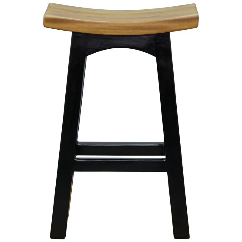Tokyo Timber Kitchen Counter Stool (Black Caramel) - Furniture > Bar Stools & Chairs > Table & Bar Stools