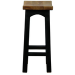 Tokyo Timber Kitchen Counter Stool (Black Caramel) - Furniture > Bar Stools & Chairs > Table & Bar Stools