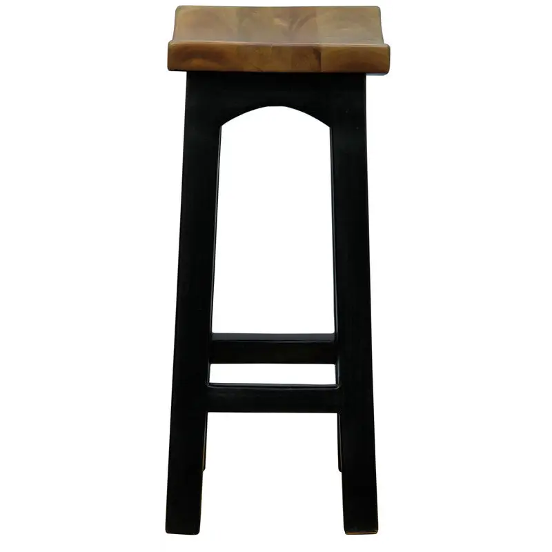 Tokyo Timber Kitchen Counter Stool (Black Caramel) - Furniture > Bar Stools & Chairs > Table & Bar Stools