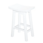 Tokyo Timber Kitchen Counter Stool (White) - Furniture > Bar Stools & Chairs > Table & Bar Stools