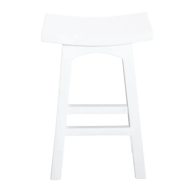 Tokyo Timber Kitchen Counter Stool (White) - Furniture > Bar Stools & Chairs > Table & Bar Stools