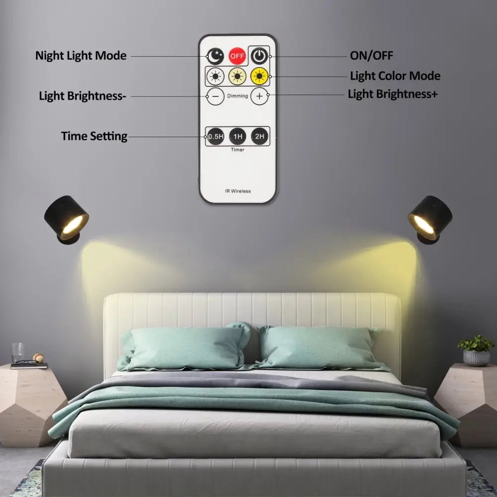 Touch-Control LED Night Light with 3 Brightness Levels & 3 Color Temperatures - Adjustable Stepless Dimming for Home &