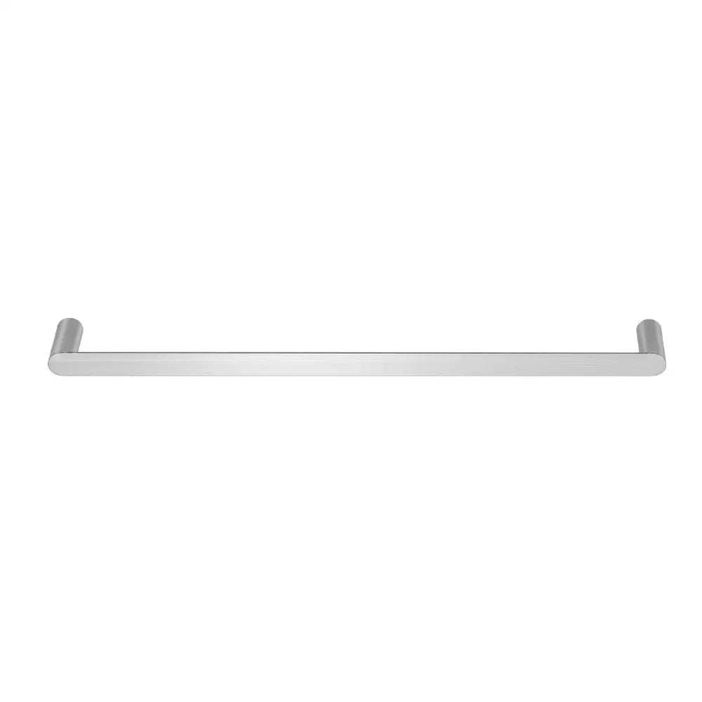 Towel Rail Rack Holder Single 600mm Wall Mounted Stainless Steel Silver - Home & Garden > Bathroom Accessories > Towel