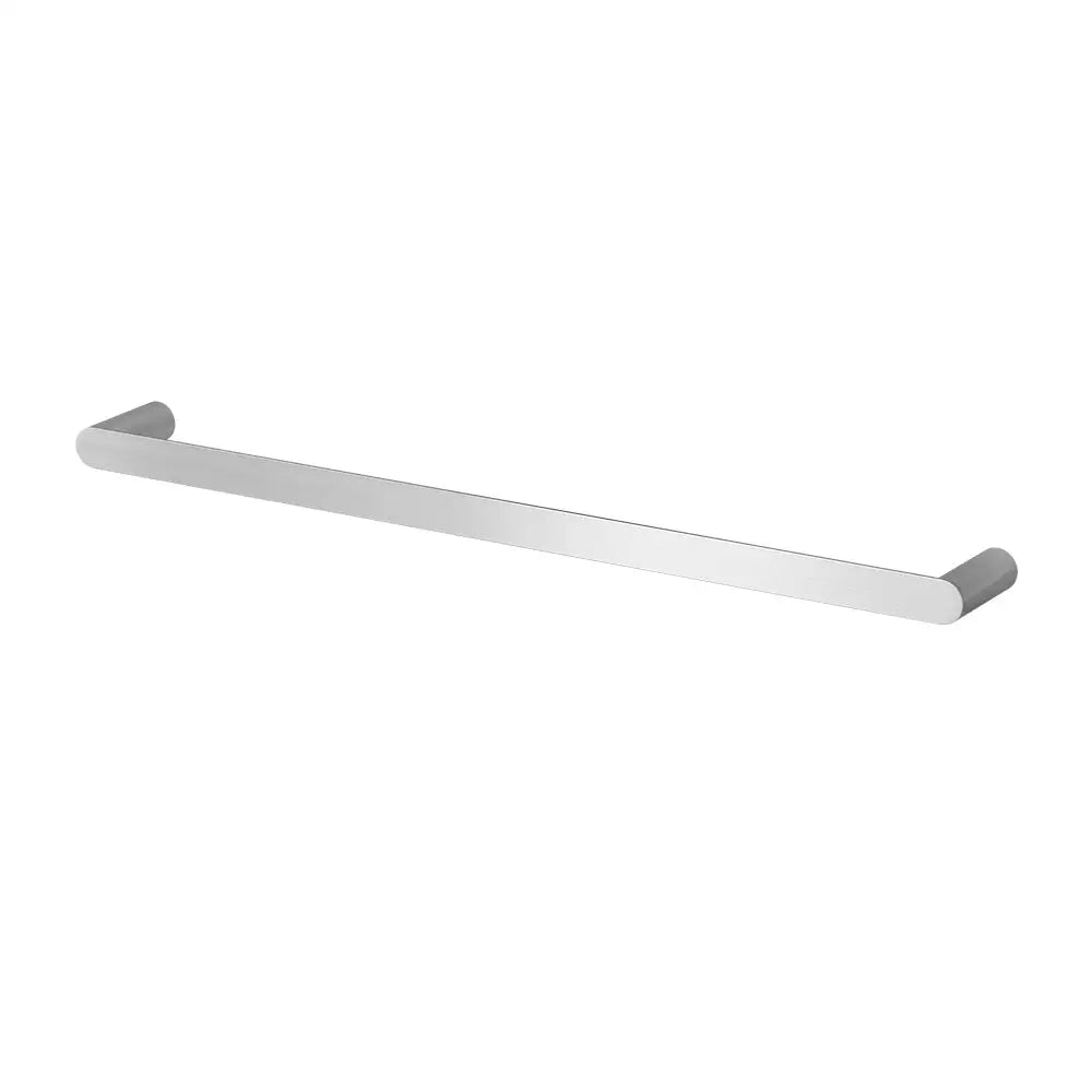 Towel Rail Rack Holder Single 600mm Wall Mounted Stainless Steel Silver - Home & Garden > Bathroom Accessories > Towel