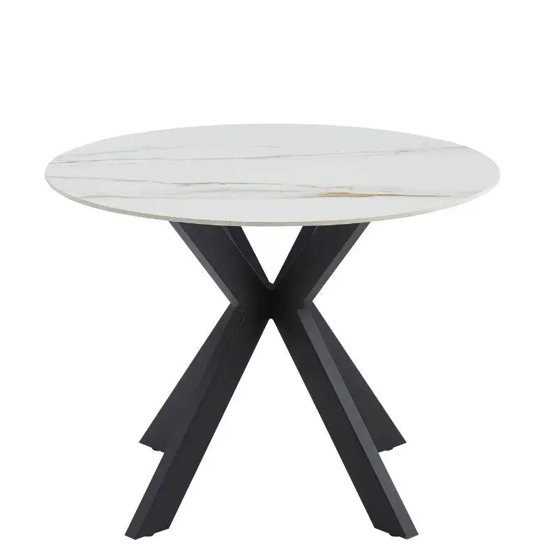 Tracey Round Marble Stone Dining Table - Furniture > Dining > Dining Tables