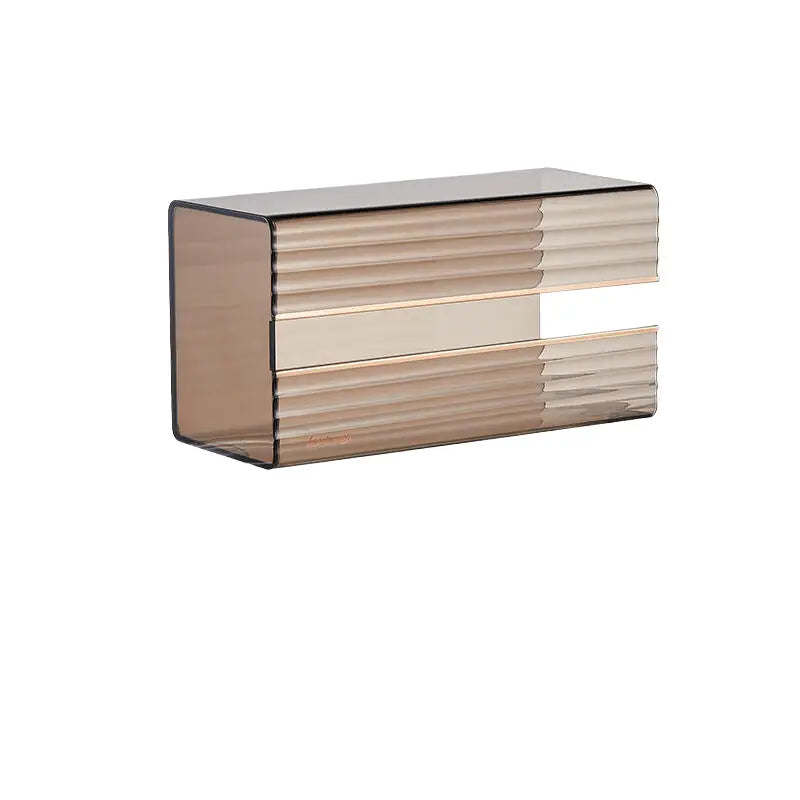 Transparent black light luxury tissue box single pack 21cm*11.1cm*9.1cm - Home & Garden > Bathroom Accessories > Toilet