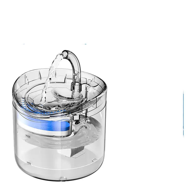Transparent pet charging water dispenser [including adapter] 165 * 165 * 172mm - Pet Care > Cat Supplies > Cat Bowls