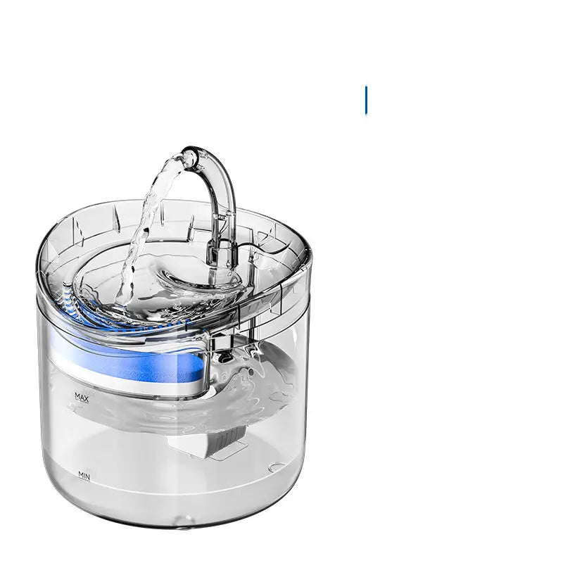Transparent pet charging water dispenser [without adapter] 165 * 165 * 172mm - Pet Care > Cat Supplies > Cat Bowls
