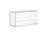 Transparent white luxury tissue box single pack 21cm*11.1cm*9.1cm - Home & Garden > Bathroom Accessories > Toilet Paper