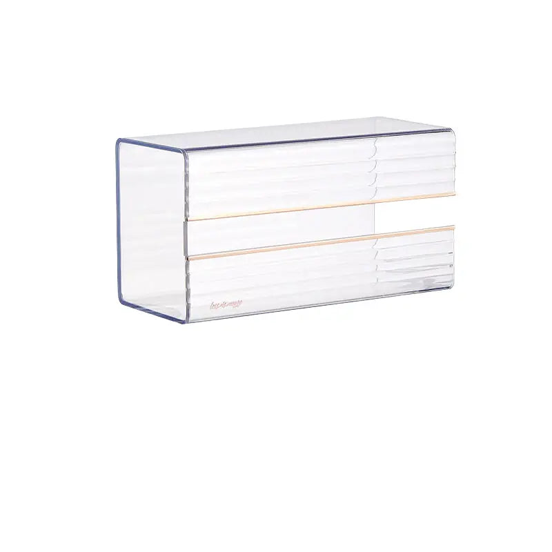 Transparent white luxury tissue box single pack 21cm*11.1cm*9.1cm - Home & Garden > Bathroom Accessories > Toilet Paper