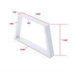 Trapezium-Shaped Table Bench Desk Legs Retro Industrial Design Fully Welded - White - Furniture > Office