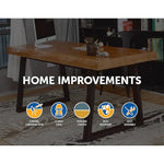 Trapezium Shaped Table Bench Desk Legs Retro Industrial Design Fully Welded - Furniture > Office