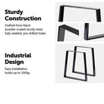 Trapezium Shaped Table Bench Desk Legs Retro Industrial Design Fully Welded - Furniture > Office