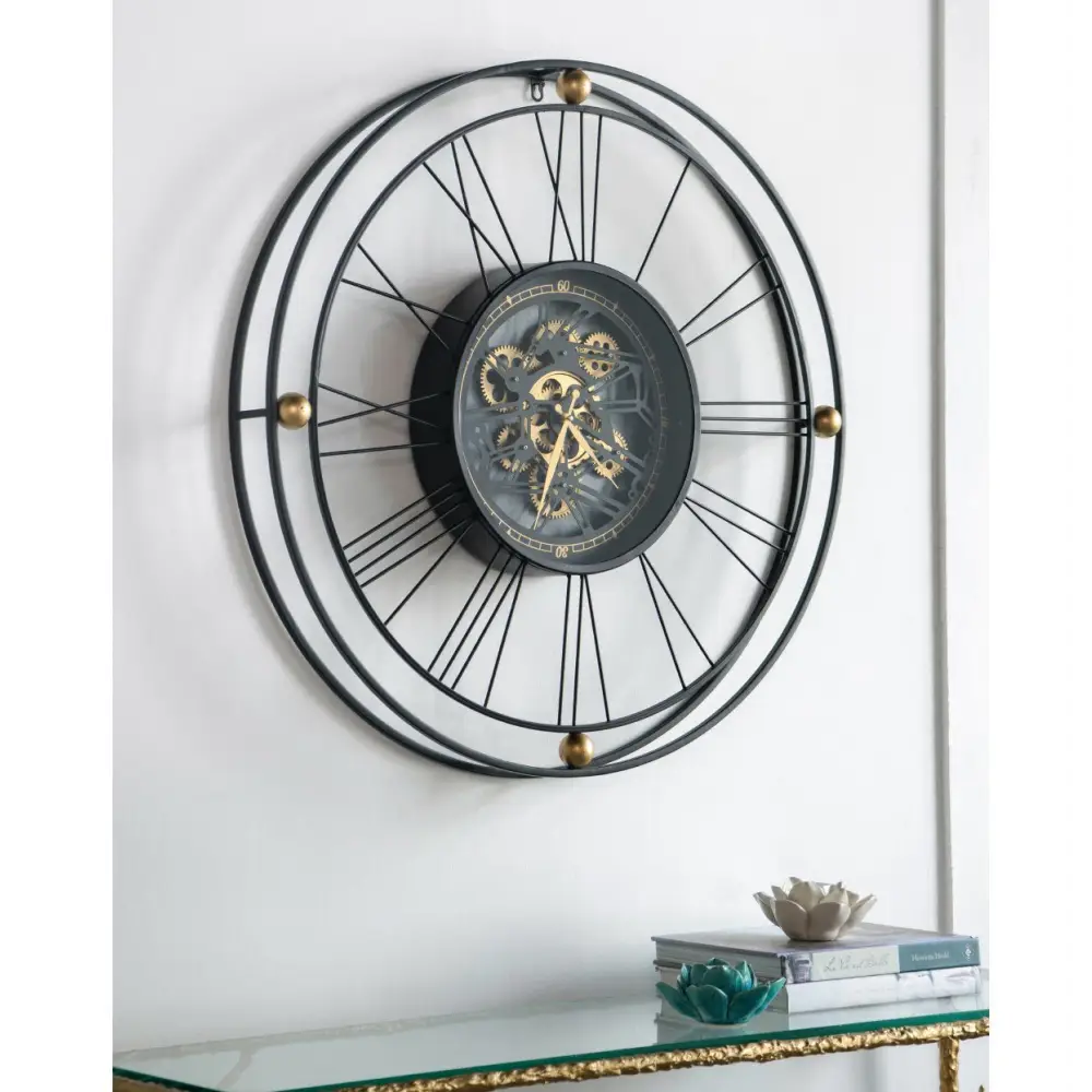 TRAVELER WALL CLOCK WITH MOVING 3D MECHANISM - Home & Garden > Decor > Clocks