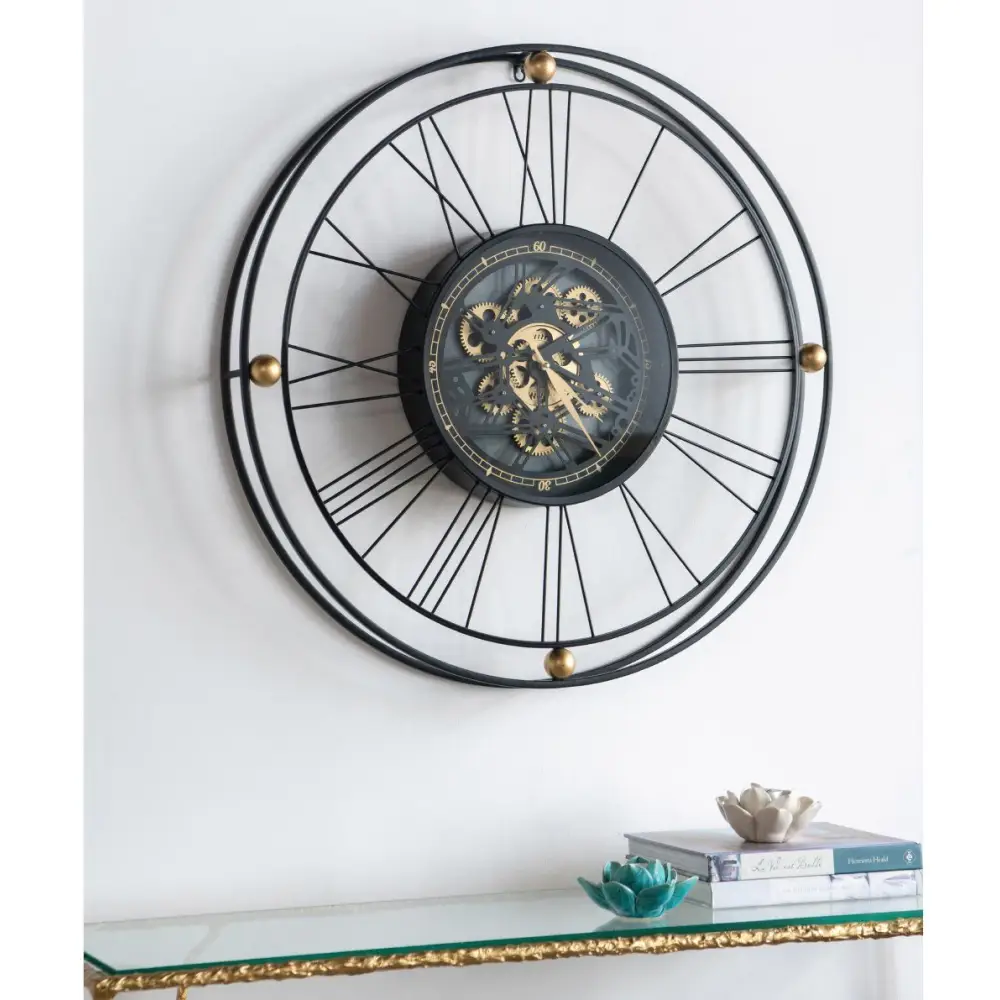 TRAVELER WALL CLOCK WITH MOVING 3D MECHANISM - Home & Garden > Decor > Clocks