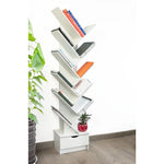 Tree Bookshelf Bookcase Book Organizer 12-Tier Multipurpose Shelf Display Racks - Furniture > Office