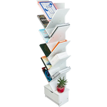 Tree Bookshelf Bookcase Book Organizer 12-Tier Multipurpose Shelf Display Racks - Furniture > Office
