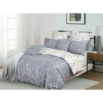 Tree Reversible King Size Grey Duvet Quilt Cover Set - Home & Garden > Bedding > Duvet Covers