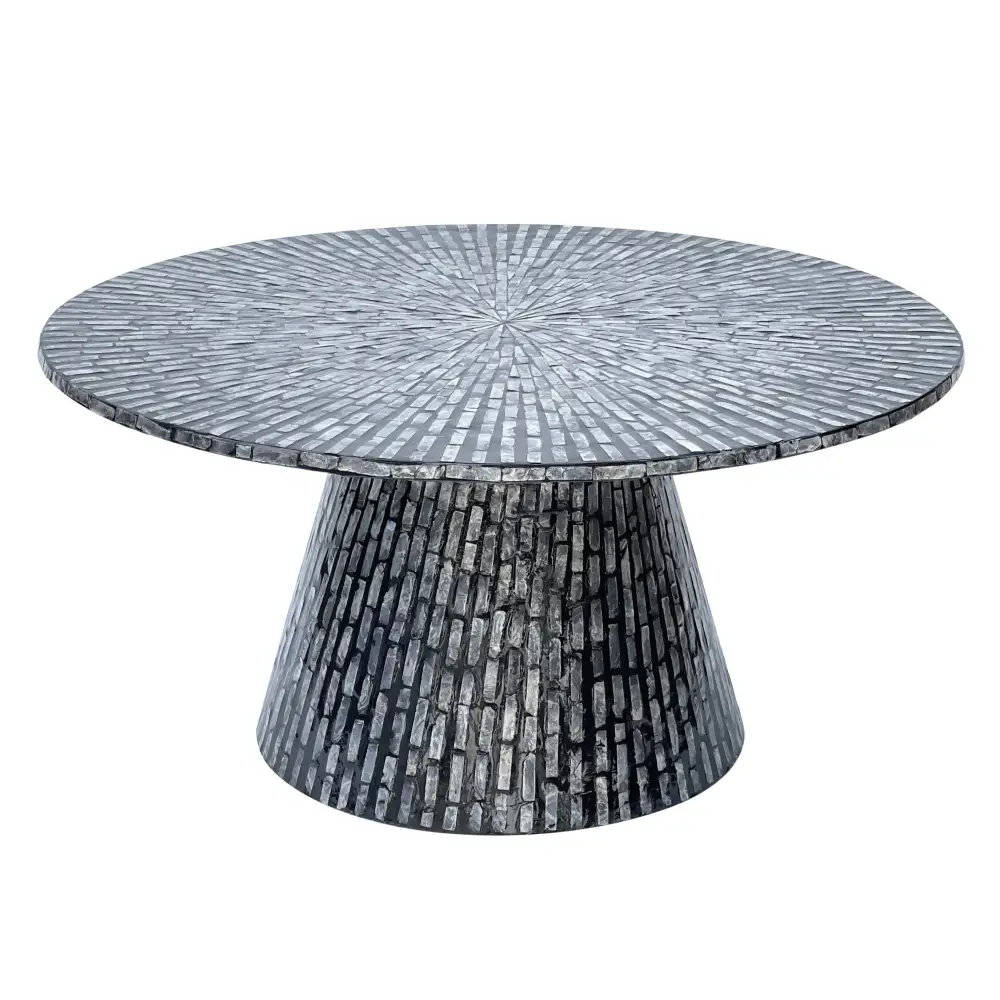 TRIDENT MOTHER OF PEARL HAND MADE COFFEE TABLE - Furniture > Living Room > Coffee Tables