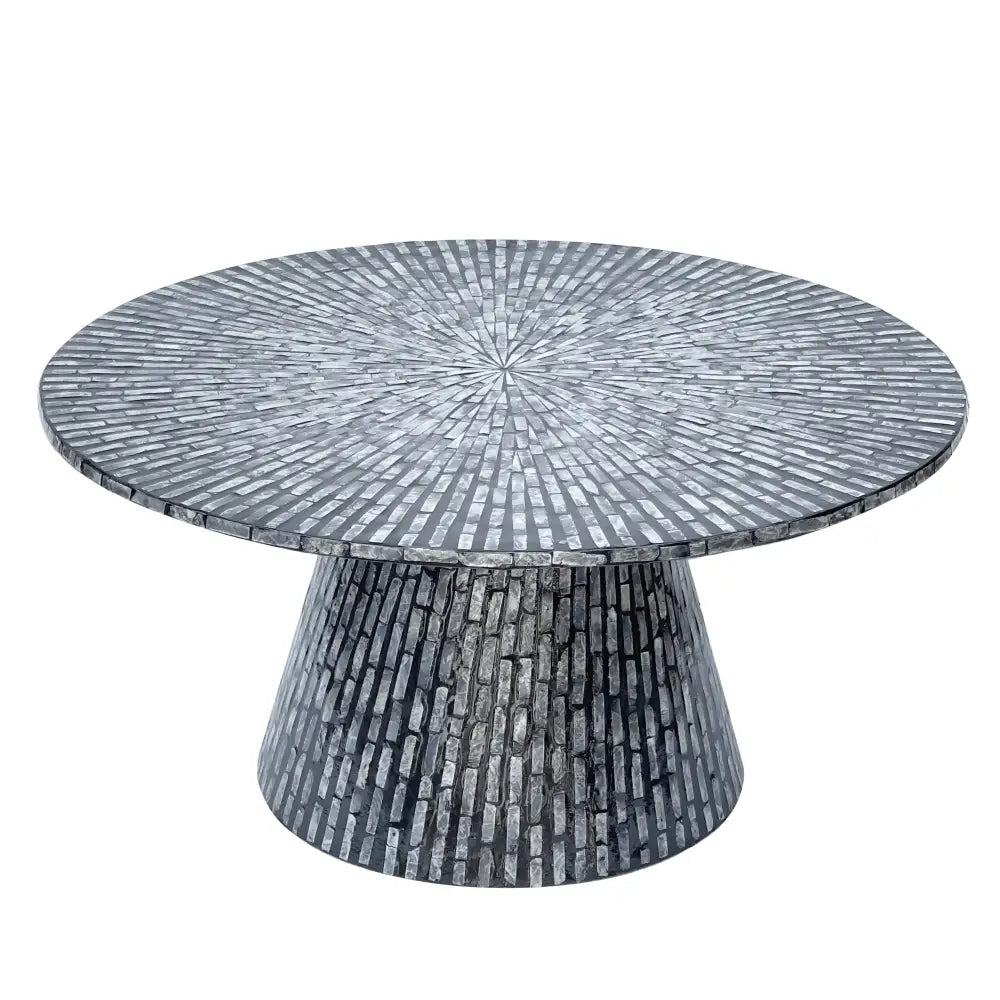 TRIDENT MOTHER OF PEARL HAND MADE COFFEE TABLE - Furniture > Living Room > Coffee Tables