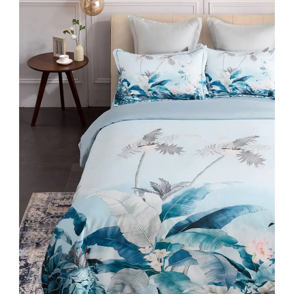 Tropical Quilt Cover Set - King Size - Home & Garden > Bedding