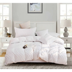 Tufted Boho Wave Jacquard Queen Size White Duvet Quilt Cover Set - Home & Garden > Bedding