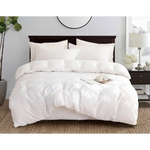 Tufted Diamond Jacquard Super King Size White Duvet Quilt Cover Set - Home & Garden > Bedding