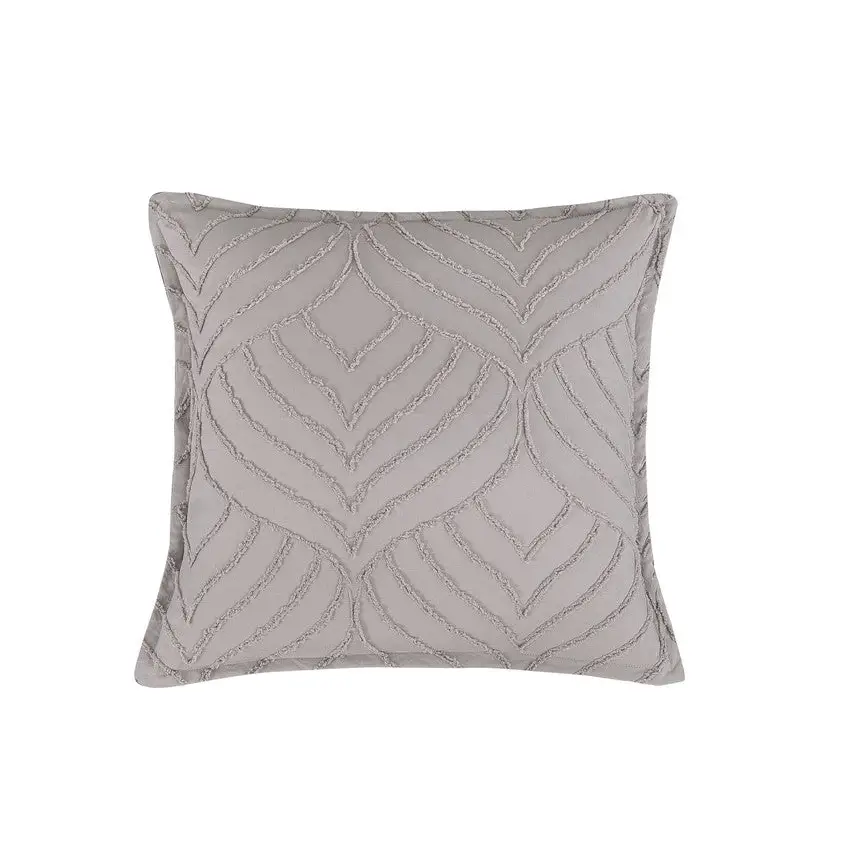 TUFTED MICROFIBRE SUPER SOFT CUSHION COVER-BEIGE - Home & Garden > Bedding