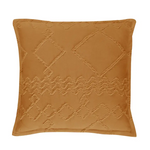 TUFTED MICROFIBRE SUPER SOFT CUSHION COVER-CARAMEL - Home & Garden > Bedding