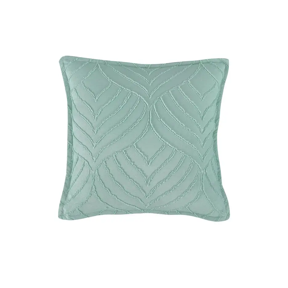 TUFTED MICROFIBRE SUPER SOFT CUSHION COVER-SAGE GREEN - Home & Garden > Bedding