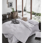 Tufted ultra soft microfiber quilt cover set-queen white - Home & Garden > Bedding