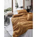 Tufted ultra soft microfiber quilt cover set-single caramel - Home & Garden > Bedding