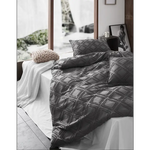 Tufted ultra soft microfiber quilt cover set-single smoke - Home & Garden > Bedding