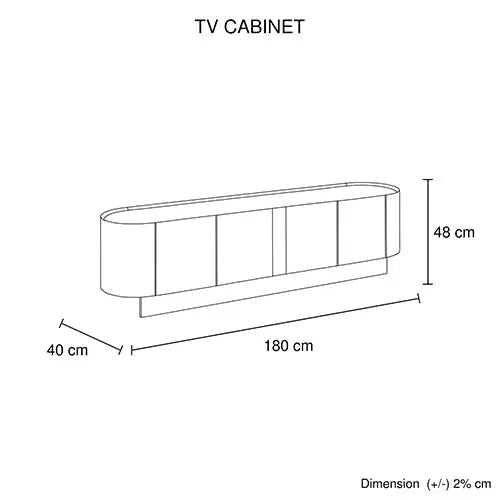 TV Cabinet MDF Board Melamine Interior Storage Entertainment Unit - Furniture > Living Room > TV Units