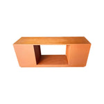 TV Cabinet MDF Brown Colour Two Sideboards Open Space - Furniture > Living Room > TV Units