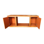 TV Cabinet MDF Brown Colour Two Sideboards Open Space - Furniture > Living Room > TV Units