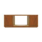 TV Cabinet MDF Brown Colour Two Sideboards Open Space - Furniture > Living Room > TV Units