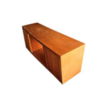 TV Cabinet MDF Brown Colour Two Sideboards Open Space - Furniture > Living Room > TV Units