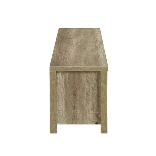 TV Entertainment Unit 3 Storage Drawers with Shelf Natural Wood like MDF in Oak Colour - Furniture > Living Room