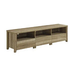 TV Entertainment Unit 3 Storage Drawers with Shelf Natural Wood like MDF in Oak Colour - Furniture > Living Room