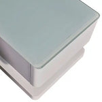 TV Entertainment Unit with 3 Storage Drawers With High Glossy Assembled in White colour - Furniture > Living Room