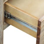 TV Entertainment Unit with 3 Storage Drawers with Shelf Solid Acacia Wooden Frame in Oak Colour - Furniture > Living