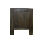 TV Entertainment Unit with 3 Storage Drawers with Shelf Solid Acacia Wooden Frame in Chocolate Colour - Furniture >